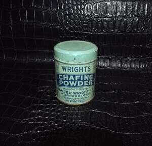 Vintage Storage | RARE 1930’s Wright’s Chafing Powder Tin 2.75in